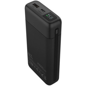BlitzWolf BW-P22, 20000 mAh, 1x USB, 1x USB-C, 22.5 W, Display, Black