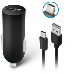 Forever 1x USB 1A cablu USB-C Black