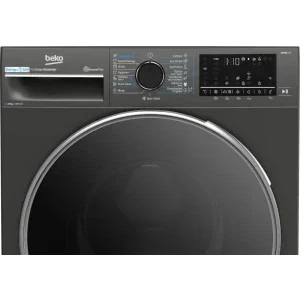 Beko B7WFU610418MB2 ES, 10 kg, 1400 RPM, Clasa A, ProSmart Inverter, EnergySpin, SteamTherapy, Iron Fast, HomeWhiz, Gri