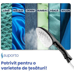 Suporto Aparat de calcat cu abur ACA4N, 1200W, 25g/min, Gri/Negru