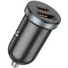 Incarcator auto Borofone BZ21, 1x USB-C, 1x USB, 30 W, Black