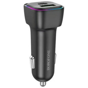 Borofone BZ28A, 1x USB-C, 1x USB, 30 W, Black