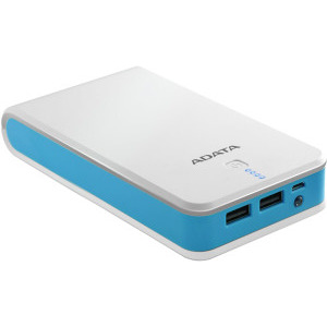ADATA P20100, 20100 mAh, 2x USB, White/Blue