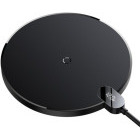 Incarcator wireless Baseus CCED000001, Qi 15 W, Display, Black