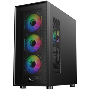 Gaming BALAUR Epic ElitePrime, AMD Ryzen 5 7500X3D 4.0GHz, 32GB DDR5, 1TB SSD, RX 9060 8GB GDDR6, Iluminare RGB