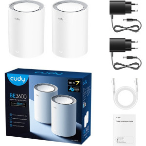 CUDY Gigabit M3600 Dual-Band WiFi 7 2Pack