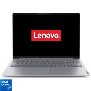 Laptop Lenovo 16 ThinkBook 16 G9 IRL, WUXGA IPS, Procesor Intel® Core™ 7 240H (24M Cache, up to 5.20 GHz), 16GB DDR5, 512GB SSD, Intel Graphics, No OS, Arctic Grey