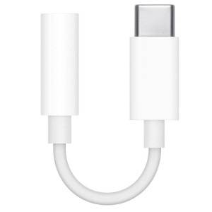 Apple Adaptor USB-C Male la 3.5 mm Male, White