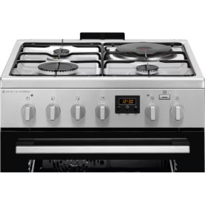 Electrolux LKM660222X, Mixt, 3 arzatoare + 1 zona de gatit, Sistem de siguranta, SteamBake, AirFry, AquaClean, 60 cm, Inox
