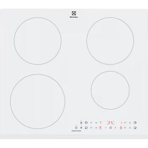 Plita incorporabila Electrolux LIR60430BW, Inductie, 4 zone de gatit, PowerBoost, 60 cm, Alb
