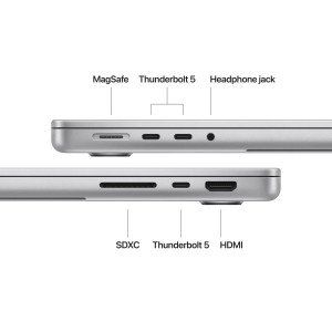 Apple 14.2'' MacBook Pro 14 Liquid Retina XDR, Apple M4 Max chip (16-core CPU), 64GB, 1TB SSD, Apple M4 Max 40-core GPU, macOS, Silver, INT keyboard, 2024