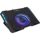 Stand/Cooler notebook White Shark AURORA, max. 17.3 inch, black, ventilatoare 5, iluminare LED