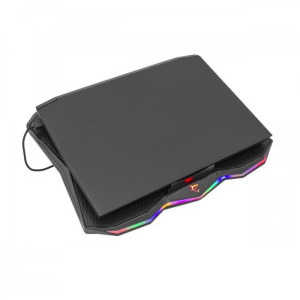 White Shark GLACIER, max. 17.3 inch, black, ventilator 170 mm, Rainbow LED