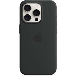 Apple Protectie pentru spate, material silicon pentru iPhone 15 Pro, culoare Black