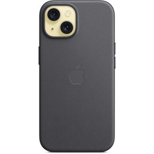 Apple Protectie pentru spate, material FineWoven, cu MagSafe pentru iPhone 15, culoare Black