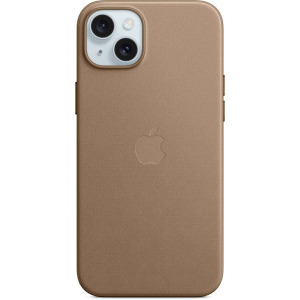 Apple Protectie pentru spate, material FineWoven, cu MagSafe pentru iPhone 15 Plus, culoare Taupe