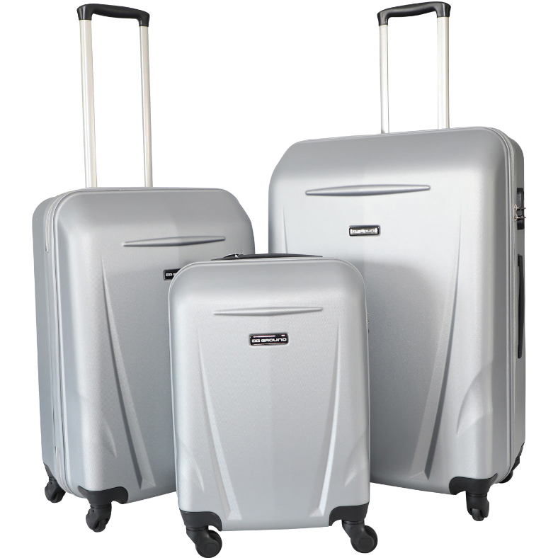 Troler Kring Set 3 trolere BASIC, 55/67/76cm, gri