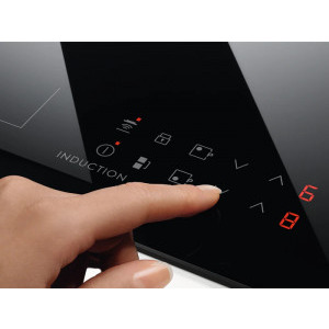 Electrolux CIR60430CB, Inductie, 4 zone de gatit, Touch control, Booster, Timer, Conectivitate hota, 60 cm, Negru
