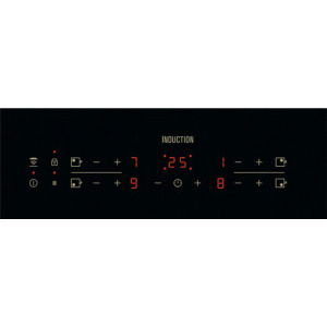 Electrolux CIR60430CB, Inductie, 4 zone de gatit, Touch control, Booster, Timer, Conectivitate hota, 60 cm, Negru