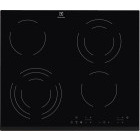 Plita incorporabila Electrolux EHF6343FOK, Vitroceramica, 4 zone gatit, Control touch, 59 cm, Sticla neagra