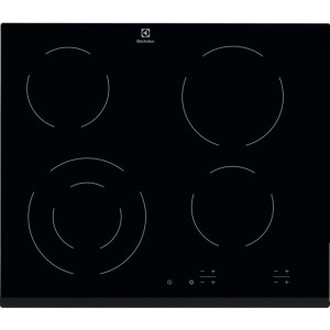 Plita incorporabila Electrolux EHF6241FOK, Vitroceramica, 4 Zone, Touch control, 60 cm, Negru