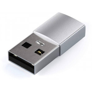 Adaptor Satechi 1x USB Male - 1x USB-C Male, argintiu
