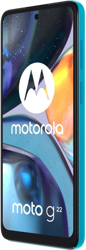 Smartphone Motorola Moto G22, NFC, Octa Core, 64GB, 4GB RAM, Dual SIM, 4G, 5-Camere, Iceberg Blue