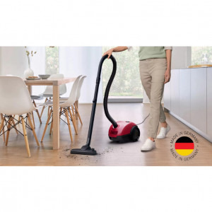 Bosch Serie 2 BGBS2RD1H, 3.5L, 600W, rosu, cu sac