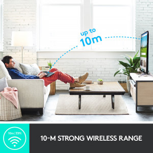 Logitech Wireless Touch K400 Plus Black