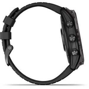 Garmin Fenix 7X Pro Solar, Glass, curea Neagra, Slate Grey