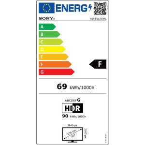 Sony Smart TV KD-50X75WL Seria X75WL 126cm negru 4K UHD HDR