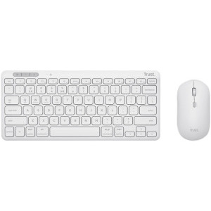 Trust Lyra Wireless, Keyboard & Mouse, White