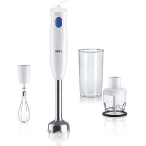 Braun Mixer vertical MQ10.202M, 450W, 0.6 L / 0.35L, Alb