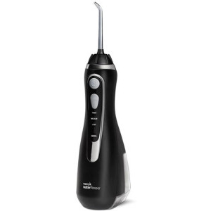 WATERPIK Irigator oral WP-562, portabil, 4 capete curatare, 3 trepte presiune, incarcare magnetica, Negru