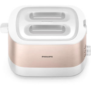 Philips Prajitor de paine Viva Collection HD2638/11, 1050W, Alb/Roz