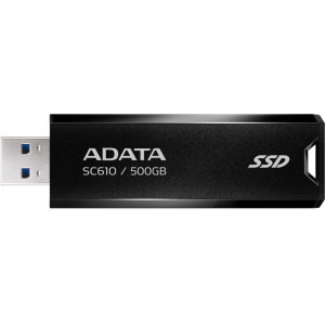 SSD ADATA SC610 500GB USB 3.2 Gen 2 Black - PC Garage
