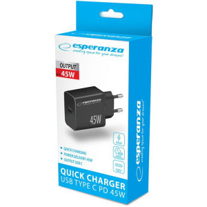 Esperanza 1x USB-C, 45W Black