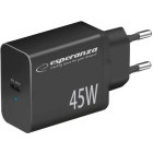Incarcator retea Esperanza 1x USB-C, 45W Black
