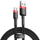 Cablu de date / adaptor Baseus Cafule, USB Male la USB-C Male, 60 W, 2 m, Black