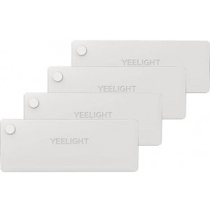 Yeelight set 4 bucati senzori iluminare sertar LED, Lumina calda, 0.15W
