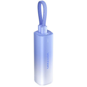 Baterie externa Vention 5000 mAh, 1x USB-C, 1x Lightning, 20W Gradient Blue