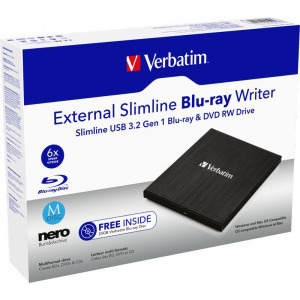 Verbatim External Slimline Blu-Ray USB 3.2