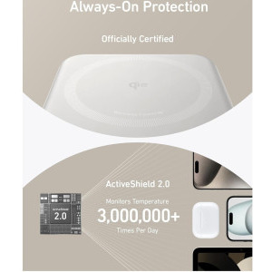 Anker MagGo, 10000 mAh, 27W, 1x USB-C, pentru seria iPhone 12/13/14/15, White