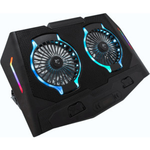 White Shark ICE SHADOW, max. 17.3 inch, hub USB incorporat, Display LED, RGB LED fan, suport telefon