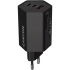 Incarcator retea Canyon HEXAGON 65, GaN, 2x USB-C, 1x USB, 65W, Power Delivery, Black