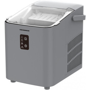 Congelator Heinner Aparat cuburi de gheata HIM-100SL, Capacitate 12 kg / 24 h, Argintiu