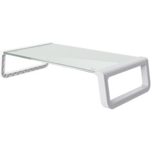 Suport TV / Monitor Trust Monta Tempered glass monitor stand, White