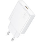 Incarcator retea Borofone BN23, 1x USB-C, Quick Charge 20 W, White