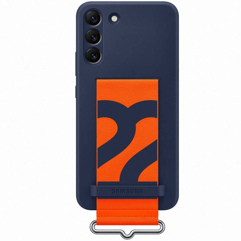 Samsung Protectie pentru spate Silicon Navy Strap pentru Galaxy S22 Plus