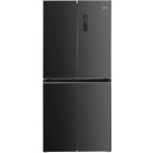 Frigider Side By Side Beko GNO4031GS, 401 L, NeoFrost Dual Cooling, ProSmart Inverter, Display, Clasa E, 180 cm, Sticla antracit